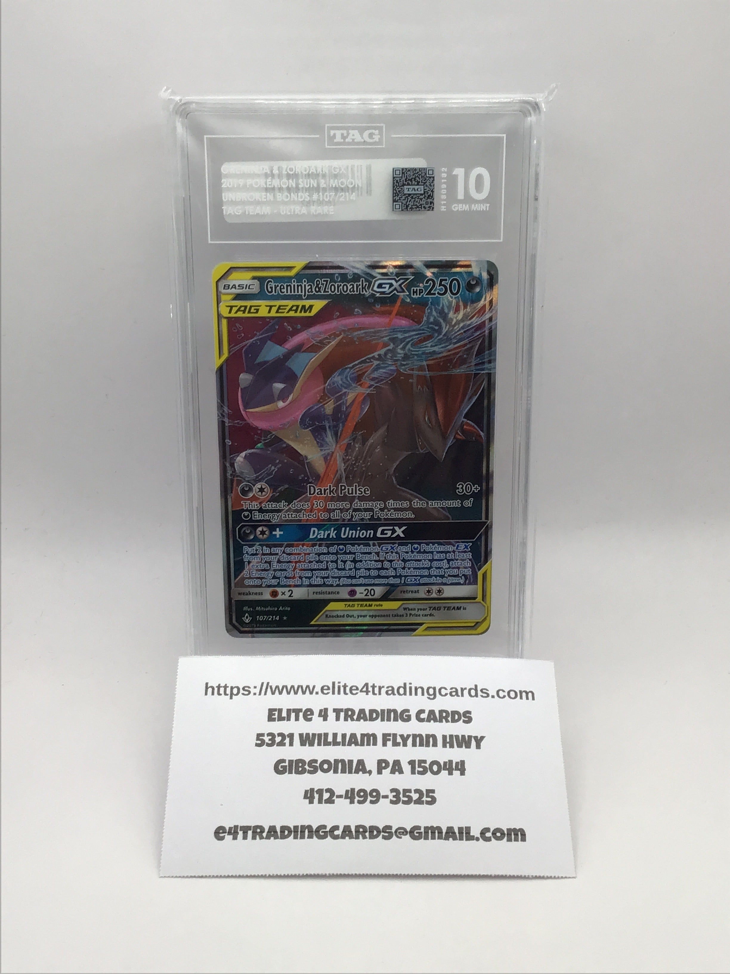 Greninja & Zoroark GX #107 (TAG 10)