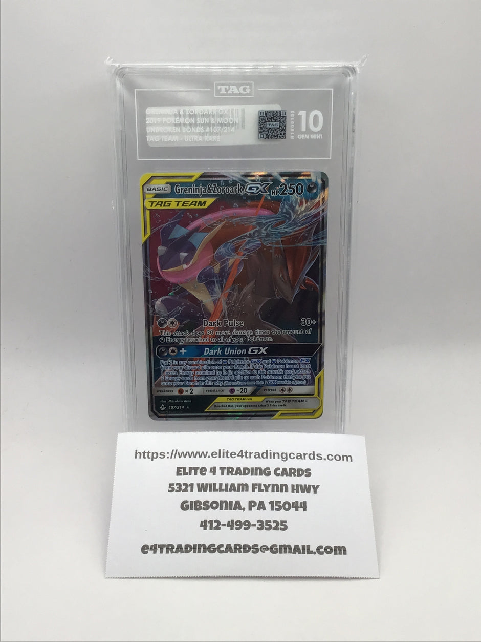 Greninja & Zoroark GX #107 (TAG 10)