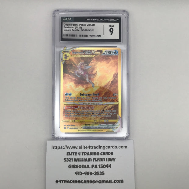 Origin Forme Palkia VSTAR #GG67 Pokemon Crown Zenith (CGC 9)
