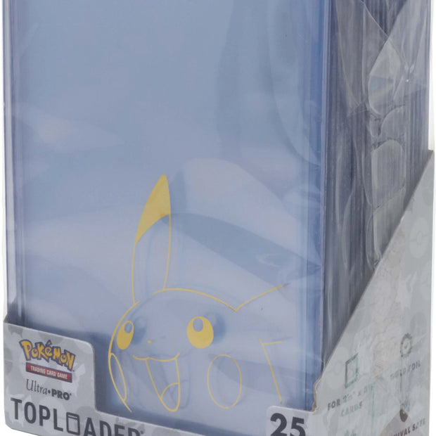 Ultra Pro Pikachu TOPLOADER and PENNY SLEEVES Combo Pack for Pokémon TCG (25 PACK)