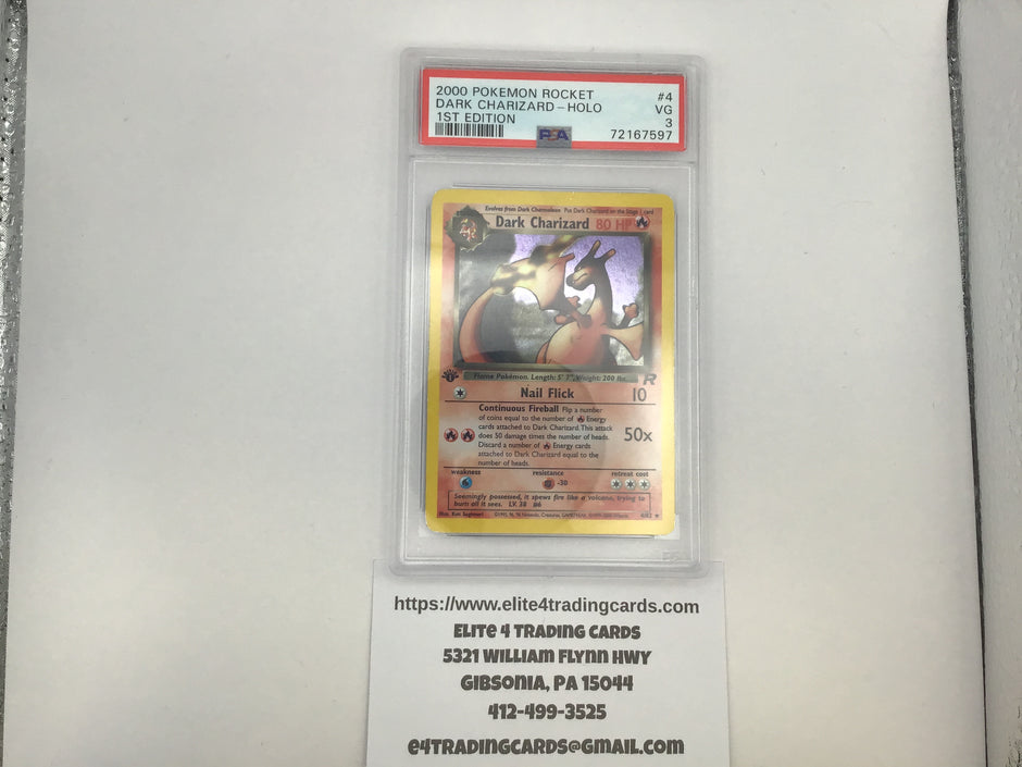 Dark Charizard [1st Edition] #4 Pokemon Team Rocket (PSA 3)