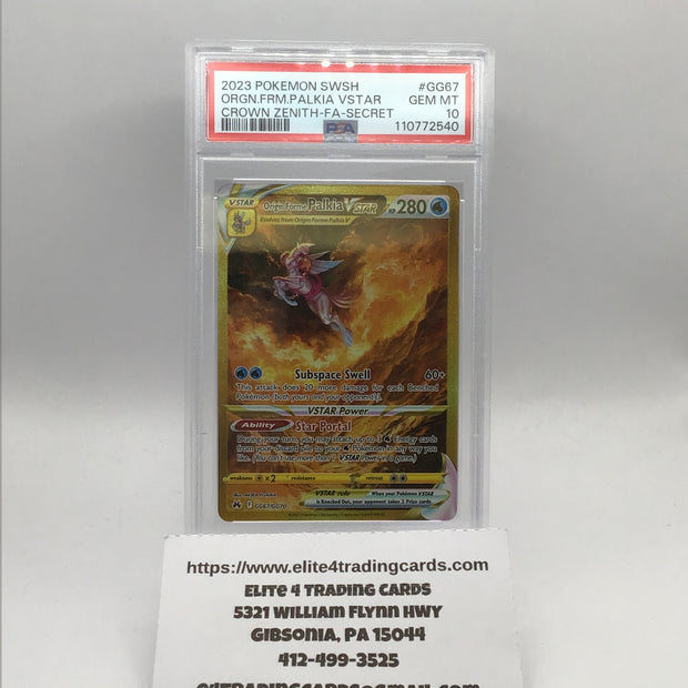 Origin Forme Palkia VSTAR (Secret) - SWSH: Crown Zenith GG67/GG70 (PSA 10)