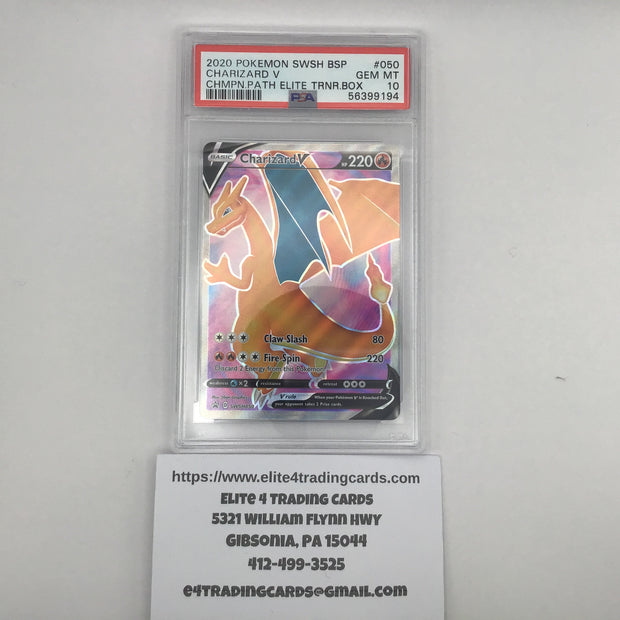 Charizard V #SWSH050 Pokemon Promo (PSA 10)