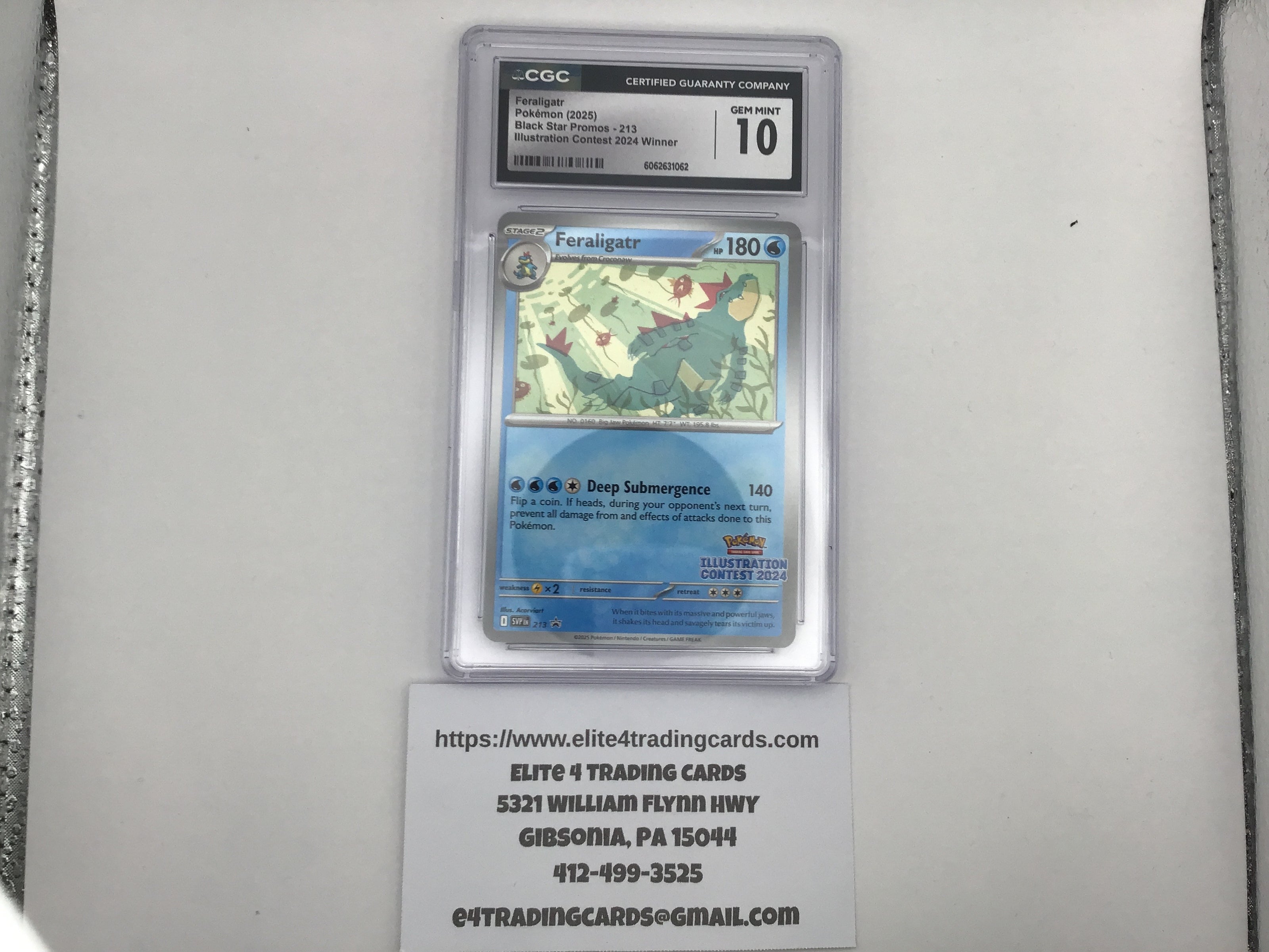 Feraligatr #213 Pokemon Promo (CGC 10)