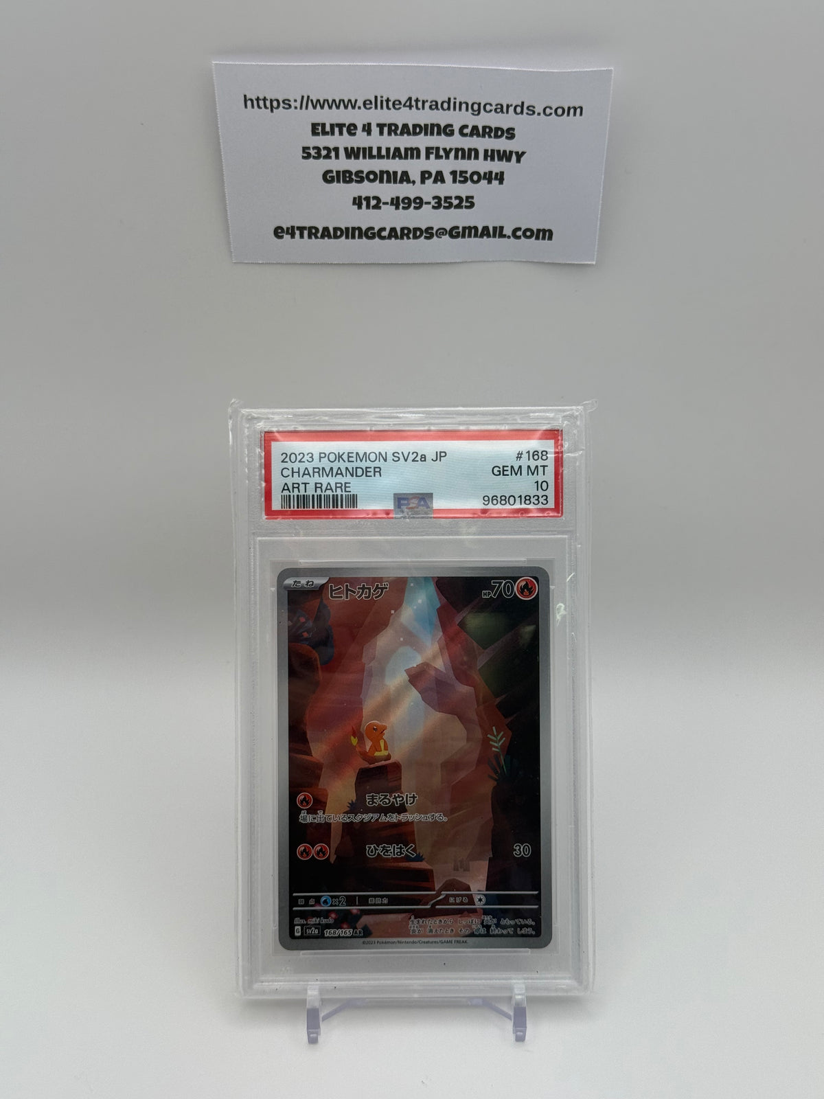 Charmander #168 Japanese Scarlet & Violet 151 (PSA 10)