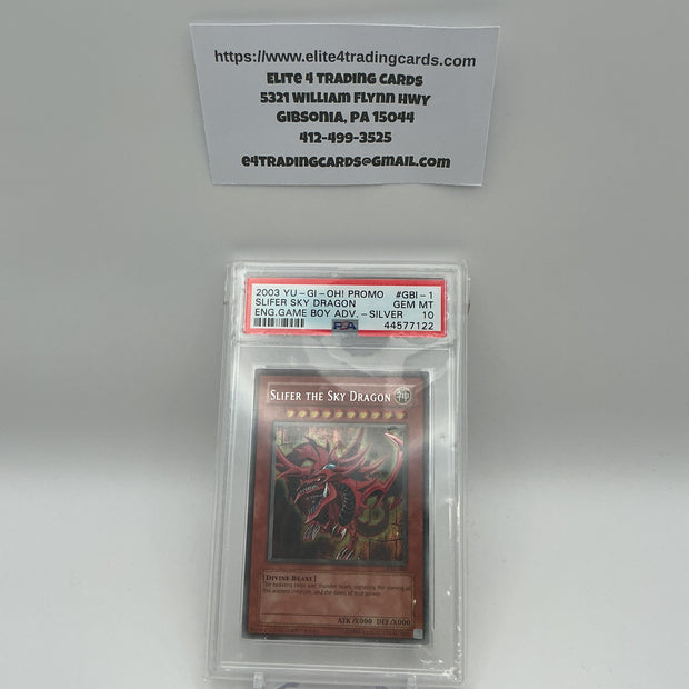 Slifer the Sky Dragon [Secret Rare] GBI-001 YuGiOh Duel Monsters International (PSA 10)
