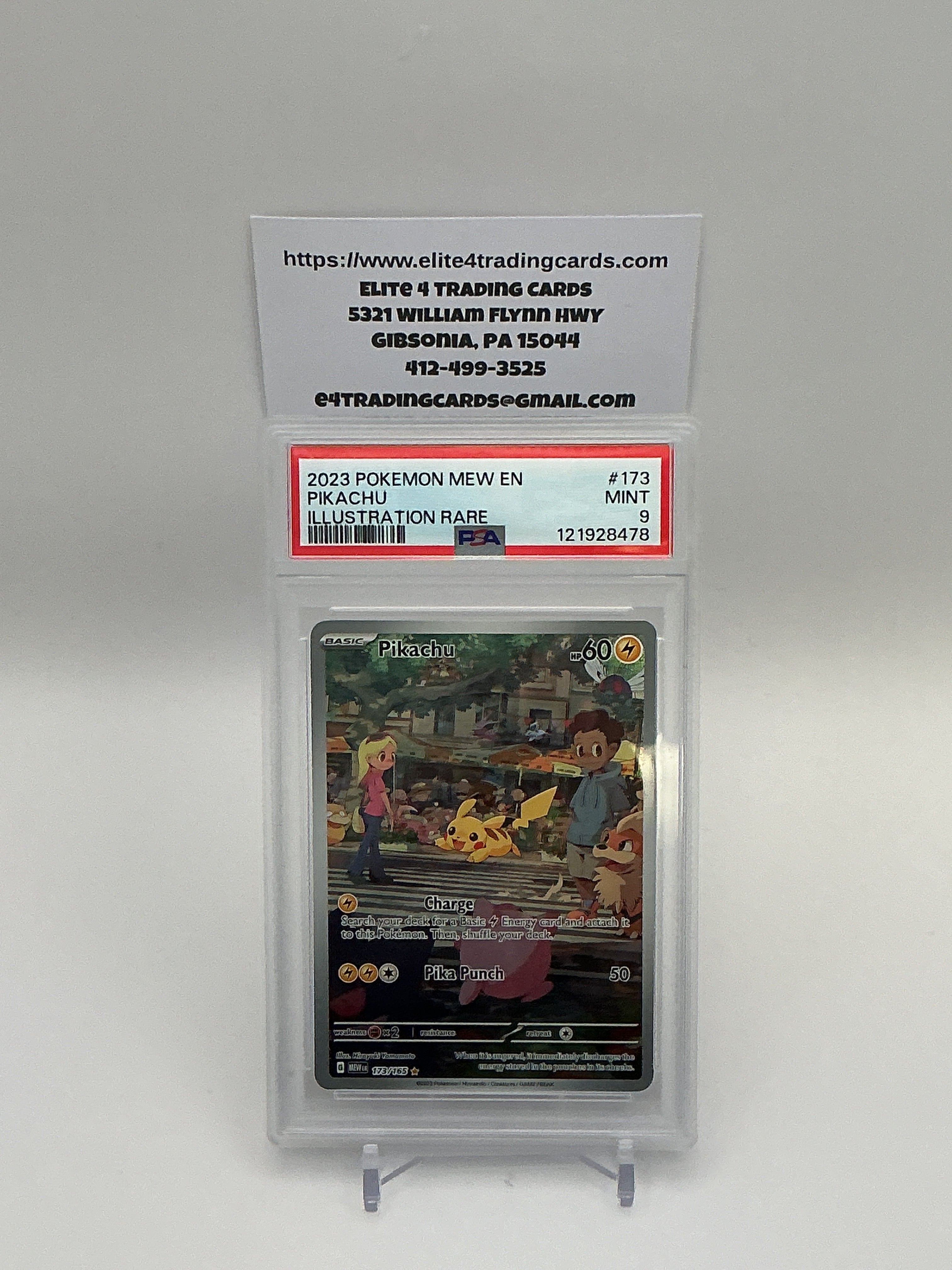 Pikachu #173 Scarlet & Violet 151 (PSA 9)