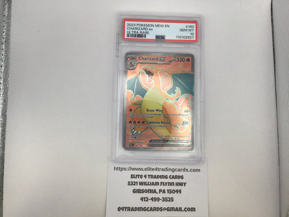 Charizard ex #183 Pokemon Scarlet & Violet 151 (PSA 10)
