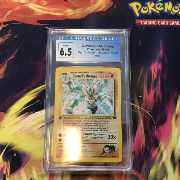 CGC 6.5 1st Edition Giovanni’s Machamp