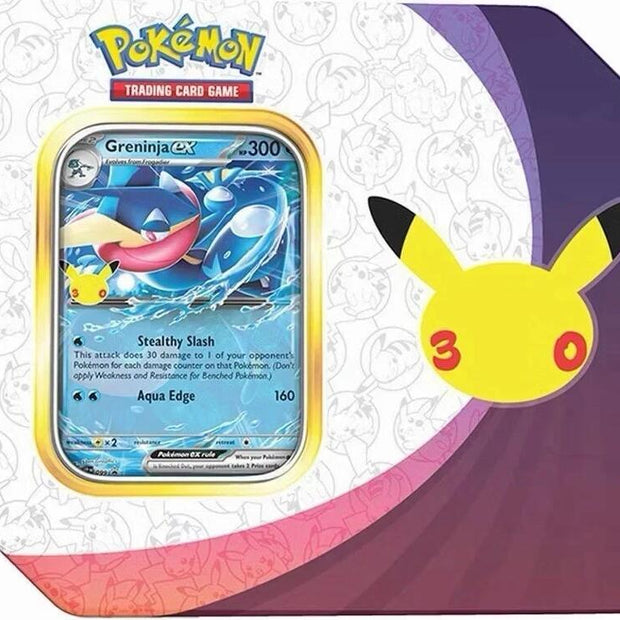 30th Celebration ex Tin [Greninja ex] (Retail Version) - ME: 30th Celebration (30C)