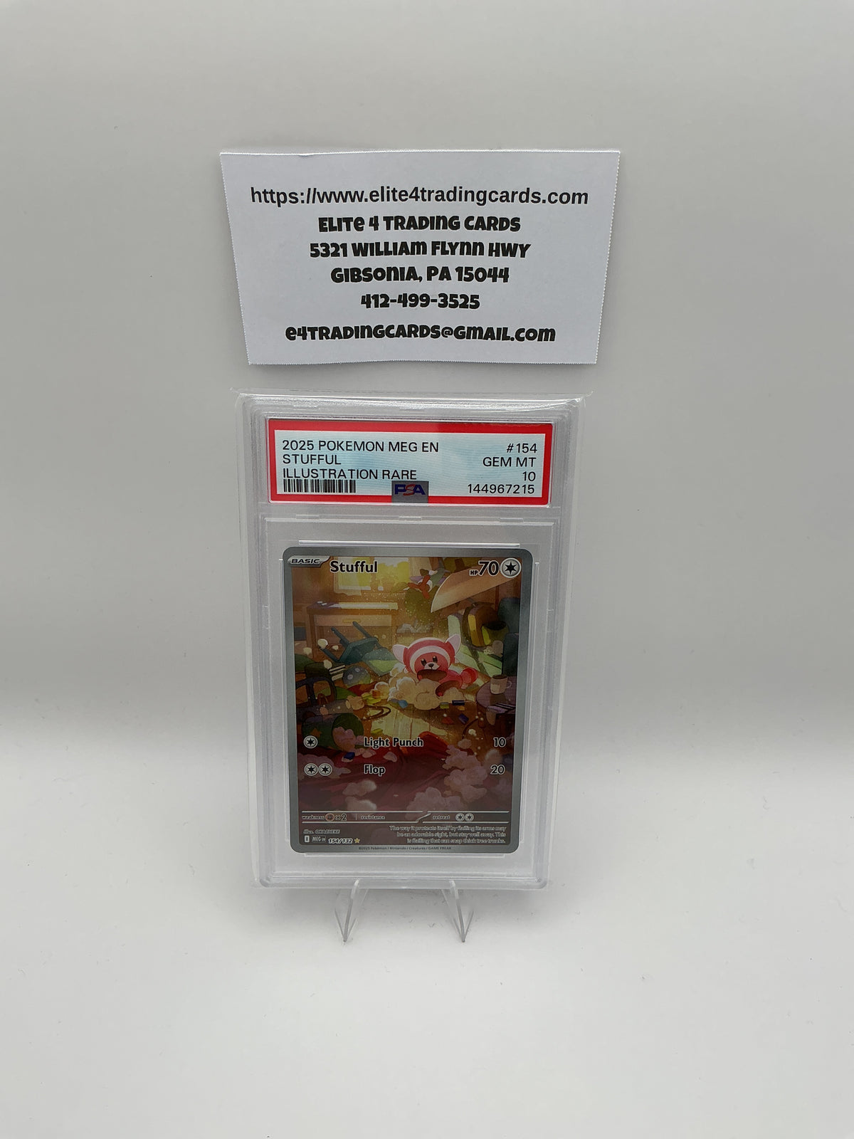 Stufful #154 Pokemon Mega Evolution (PSA 10)