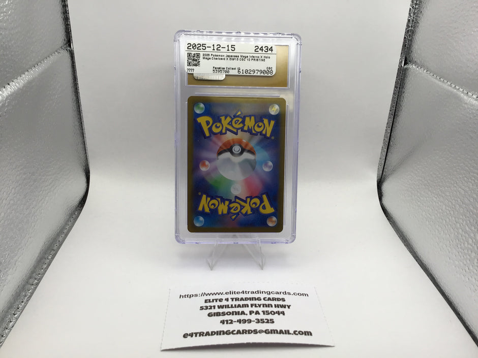 Mega Charizard X ex #13 Pokemon Japanese Inferno X (CGC Pristine 10)