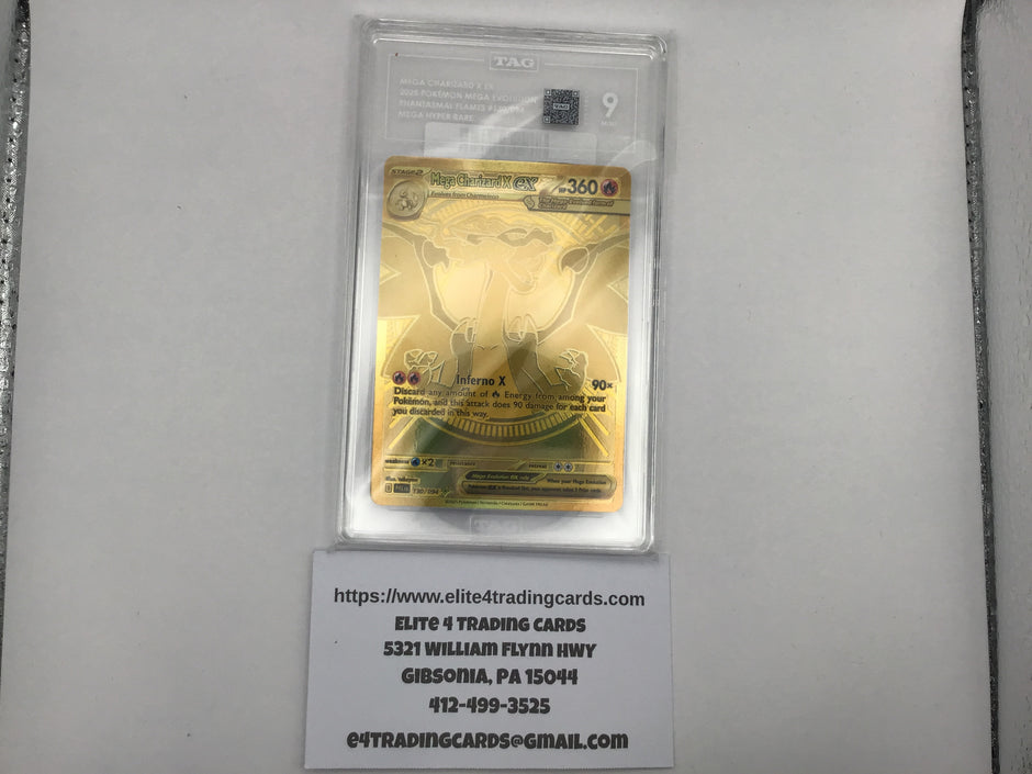 Mega Charizard X ex #130 Pokemon Phantasmal Flames (TAG 9)