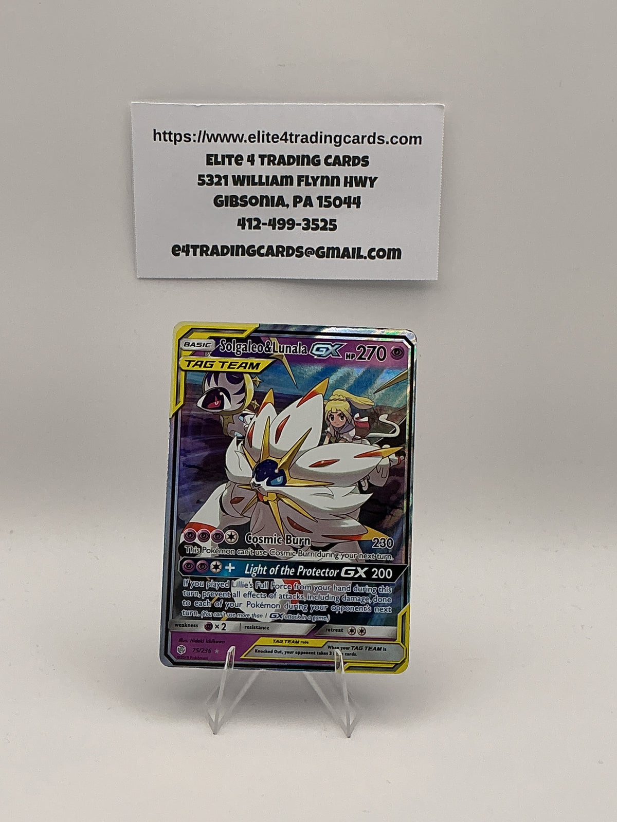 Solgaleo & Lunala GX - SM - Cosmic Eclipse (SM12) (LP)