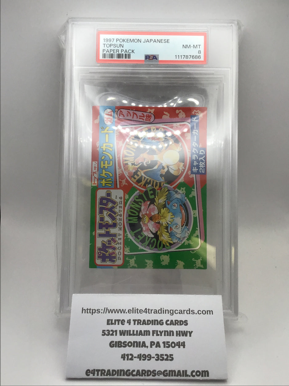 Booster Pack Pokemon Japanese Topsun (PSA 8)