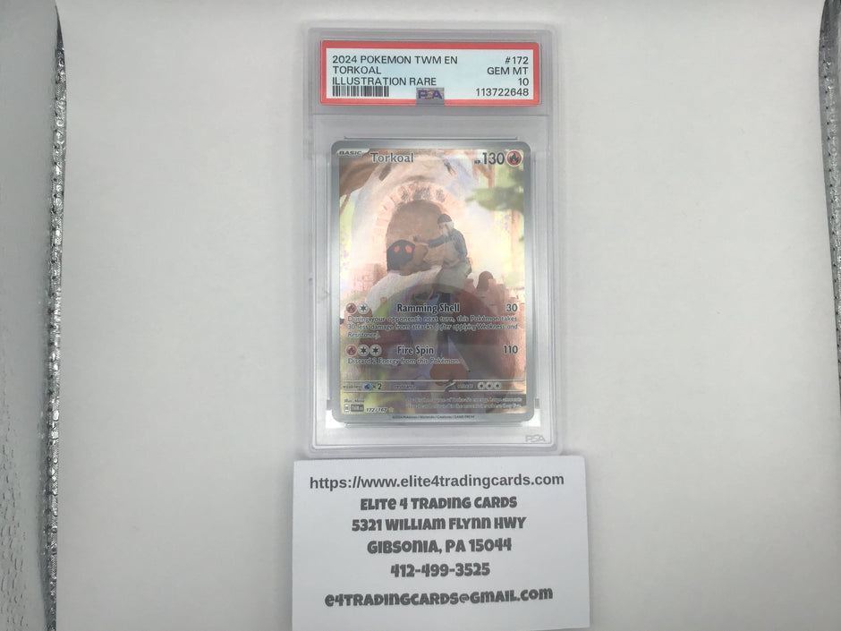 Torkoal #172 Pokemon Twilight Masquerade (PSA 10)
