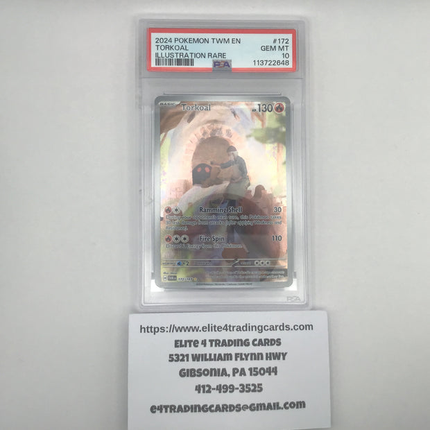 Torkoal #172 Pokemon Twilight Masquerade (PSA 10)
