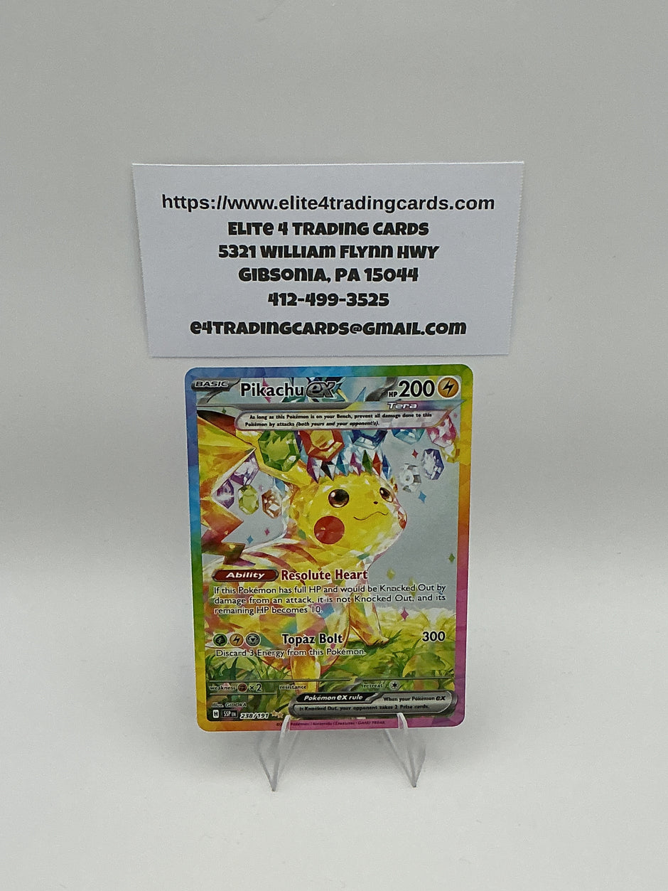 Pikachu ex - 238/191 - SV08: Surging Sparks (SSP)