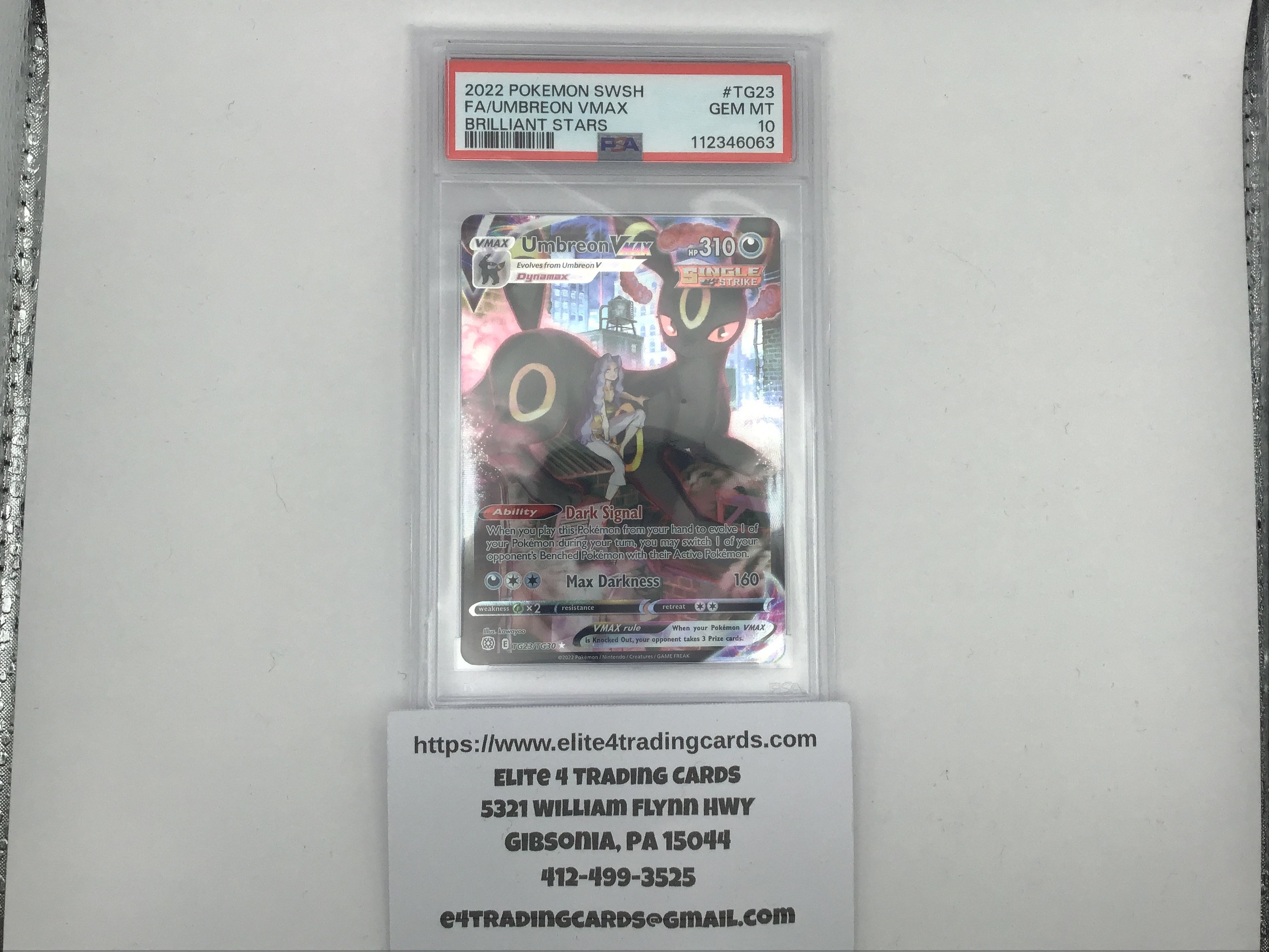 Umbreon VMAX #TG23 Pokemon Brilliant Stars (PSA 10)