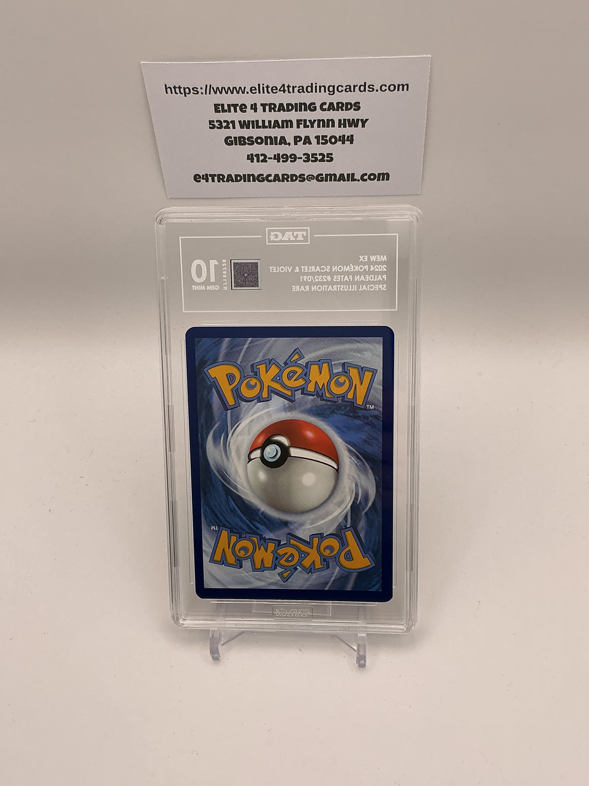 Mew ex #232 Paldean Fates (TAG 10)