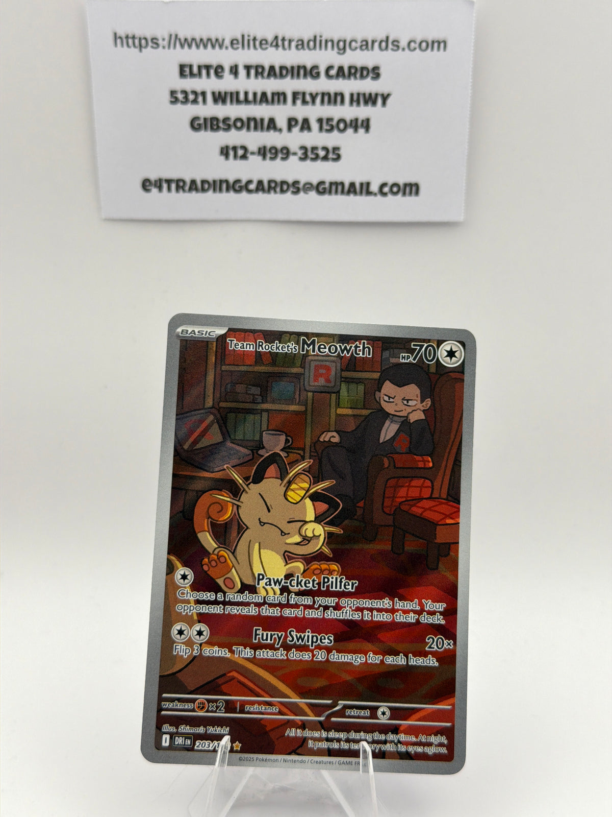 Team Rocket's Meowth - 203/182 - SV10: Destined Rivals (DRI)