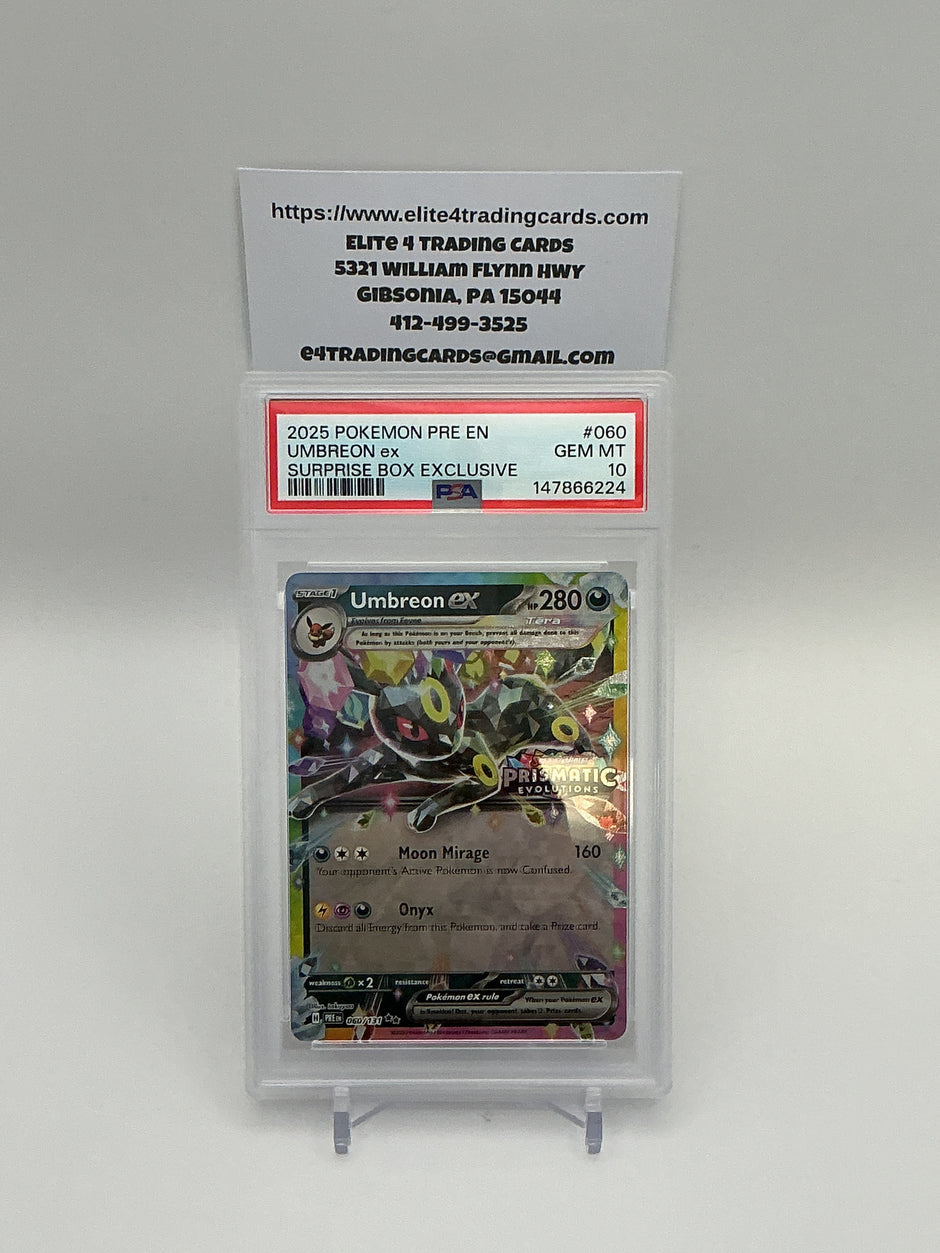 Umbreon ex #60 Prismatic Evolutions (PSA 10)