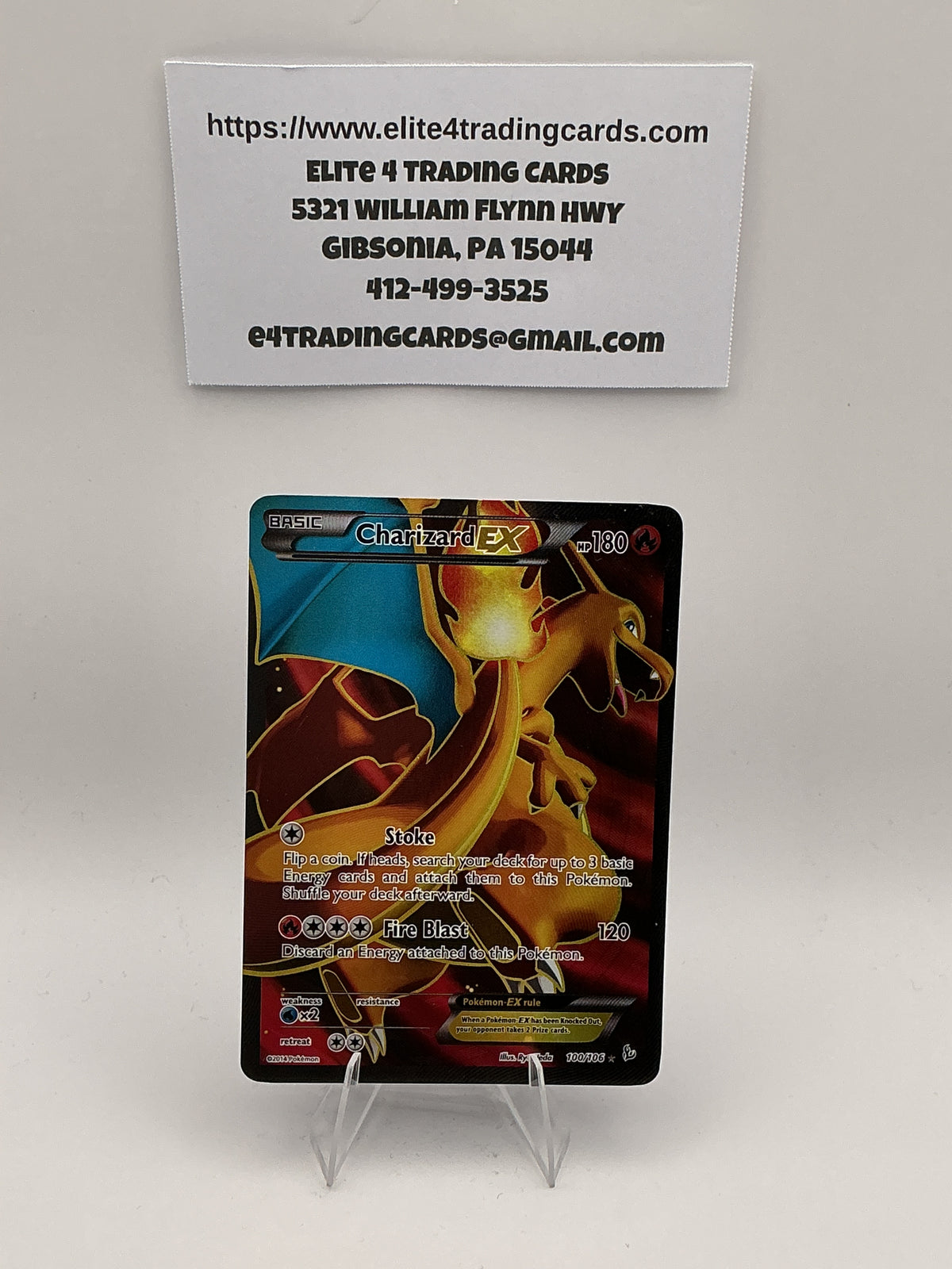 Charizard EX (100 Full Art) - XY - Flashfire (FLF) MP