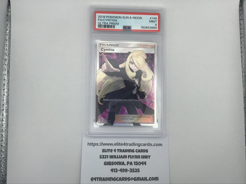 Cynthia #148 Pokemon Ultra Prism (PSA 9)