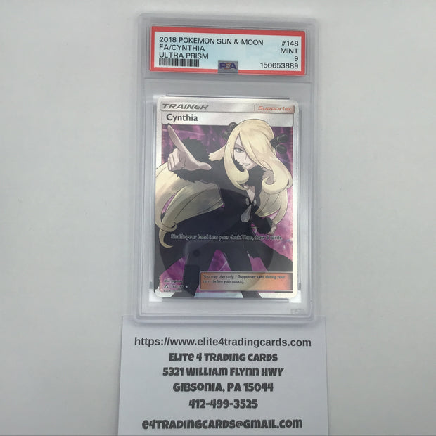 Cynthia #148 Pokemon Ultra Prism (PSA 9)