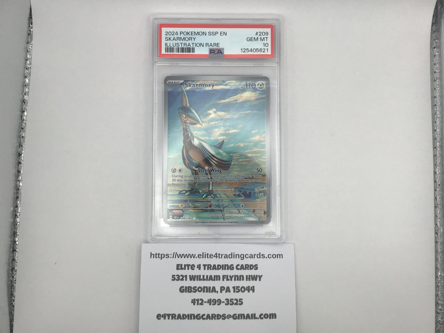 Skarmory #209 Pokemon Surging Sparks (PSA 10)