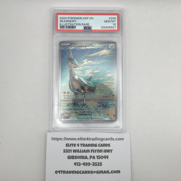 Skarmory #209 Pokemon Surging Sparks (PSA 10)