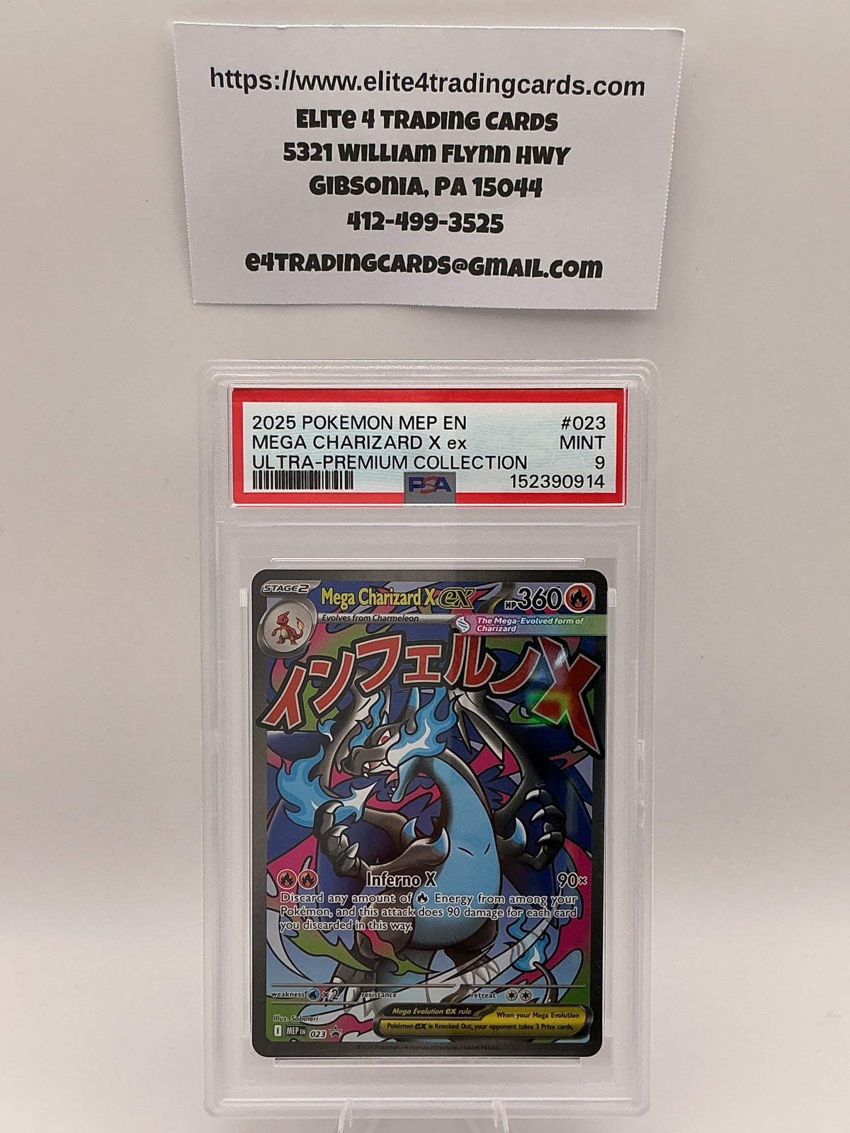 Mega Charizard X EX #23 Pokemon Promo (PSA 9)