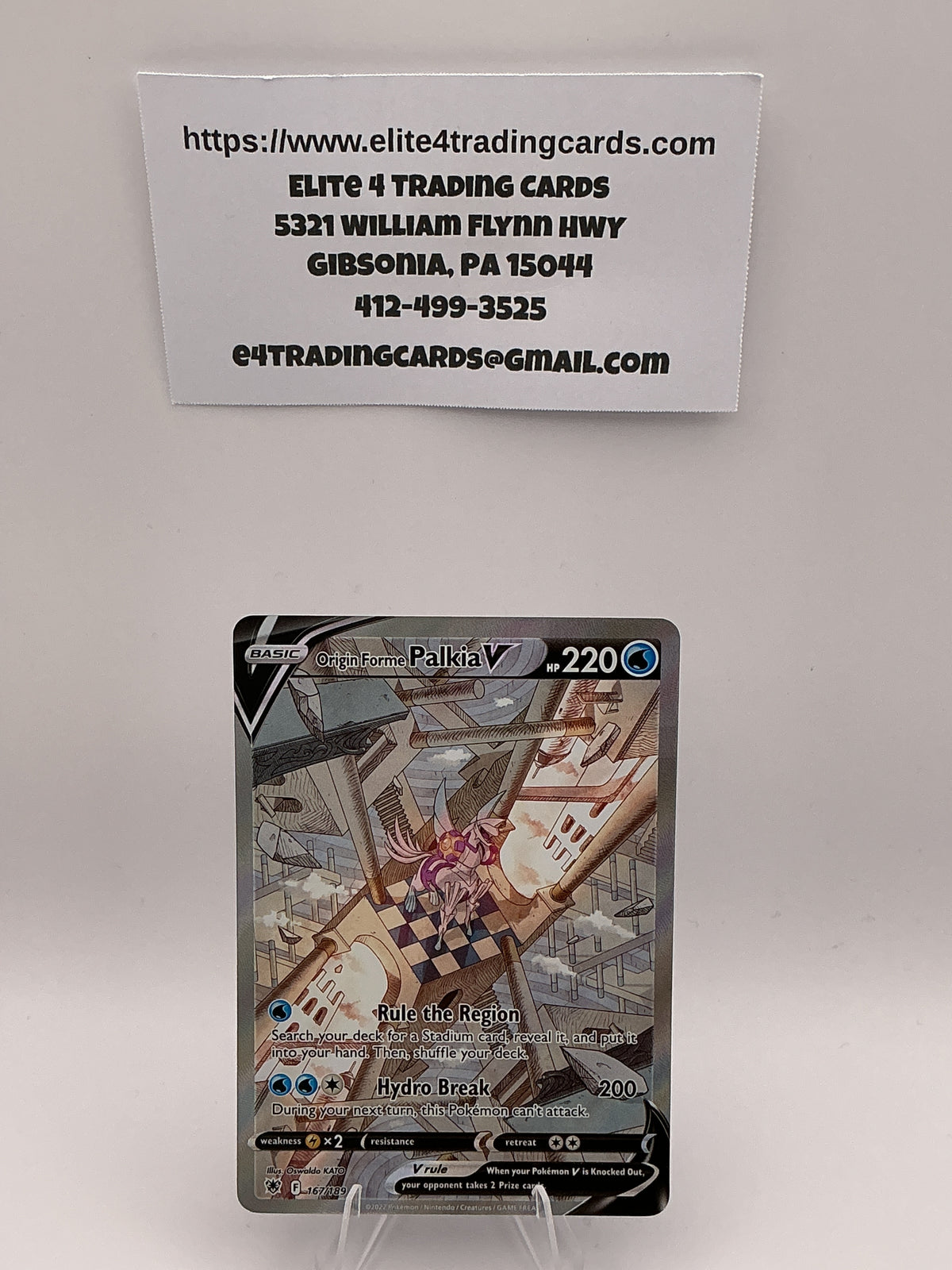 Origin Forme Palkia V (Alternate Full Art) - SWSH10: Astral Radiance (SWSH10)