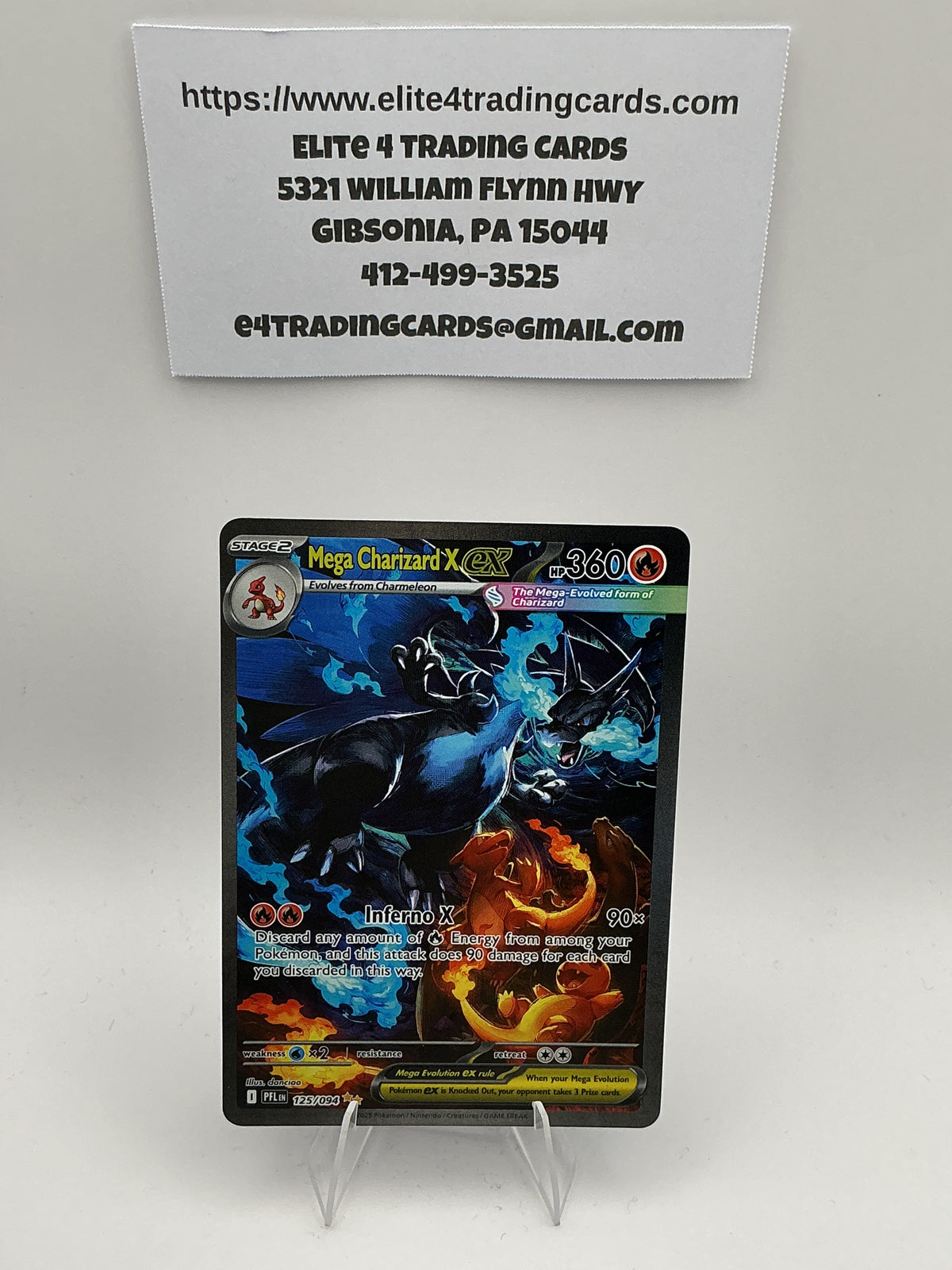 Mega Charizard X ex - 125/094 - ME02: Phantasmal Flames (PFL)