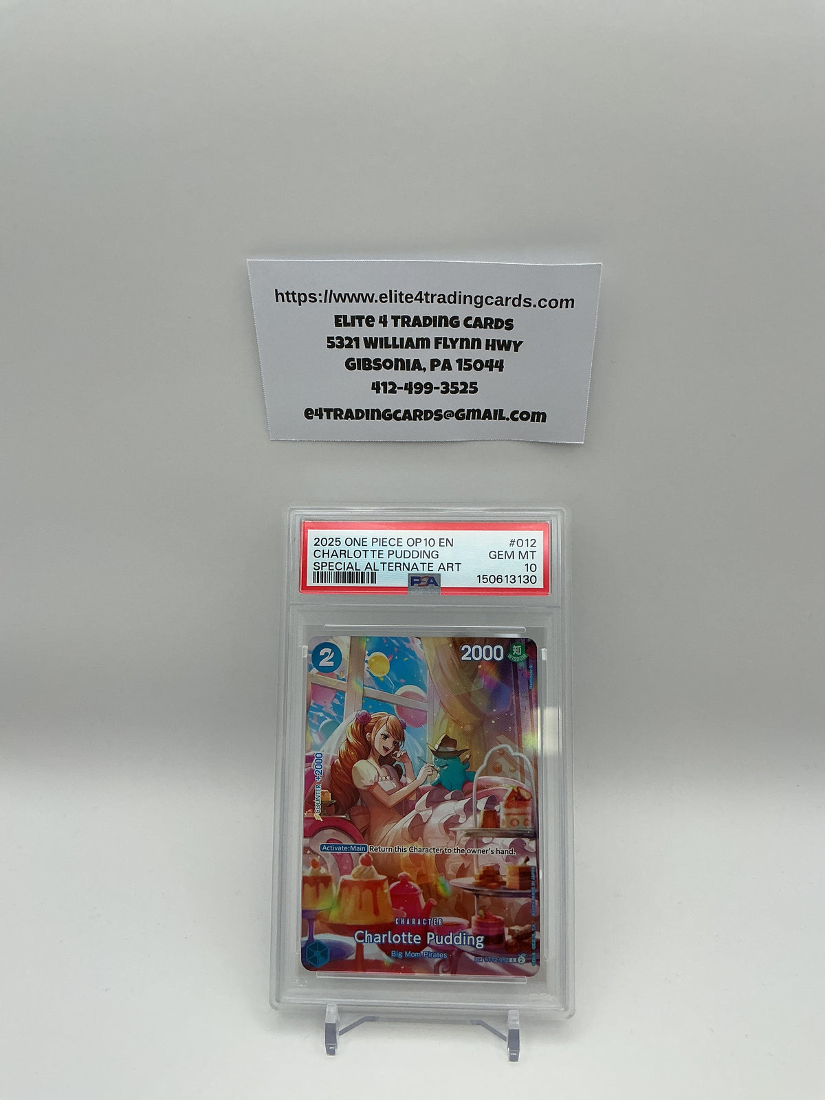 Charlotte Pudding [SP] ST12-012 One Piece Starter Deck 12 (PSA 10)