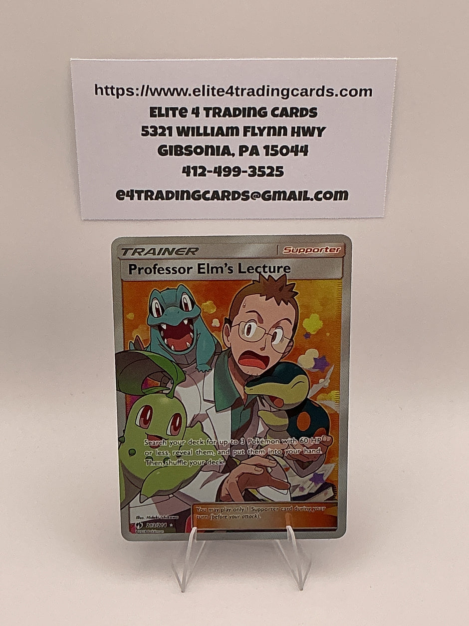 Professor Elm's Lecture (Full Art) - SM - Lost Thunder (SM8)