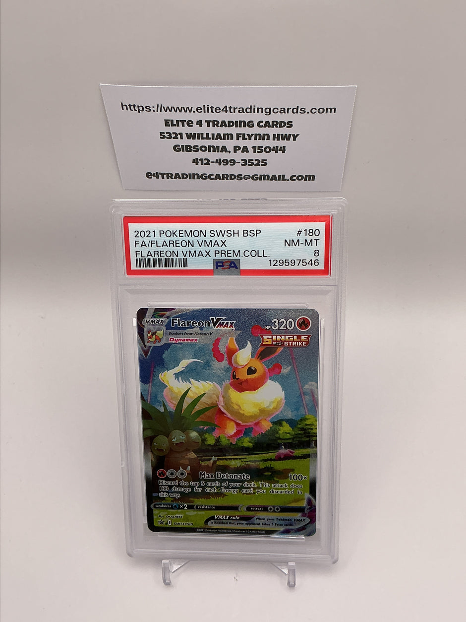 Flareon VMAX #SWSH180 Pokemon Promo (PSA 8)