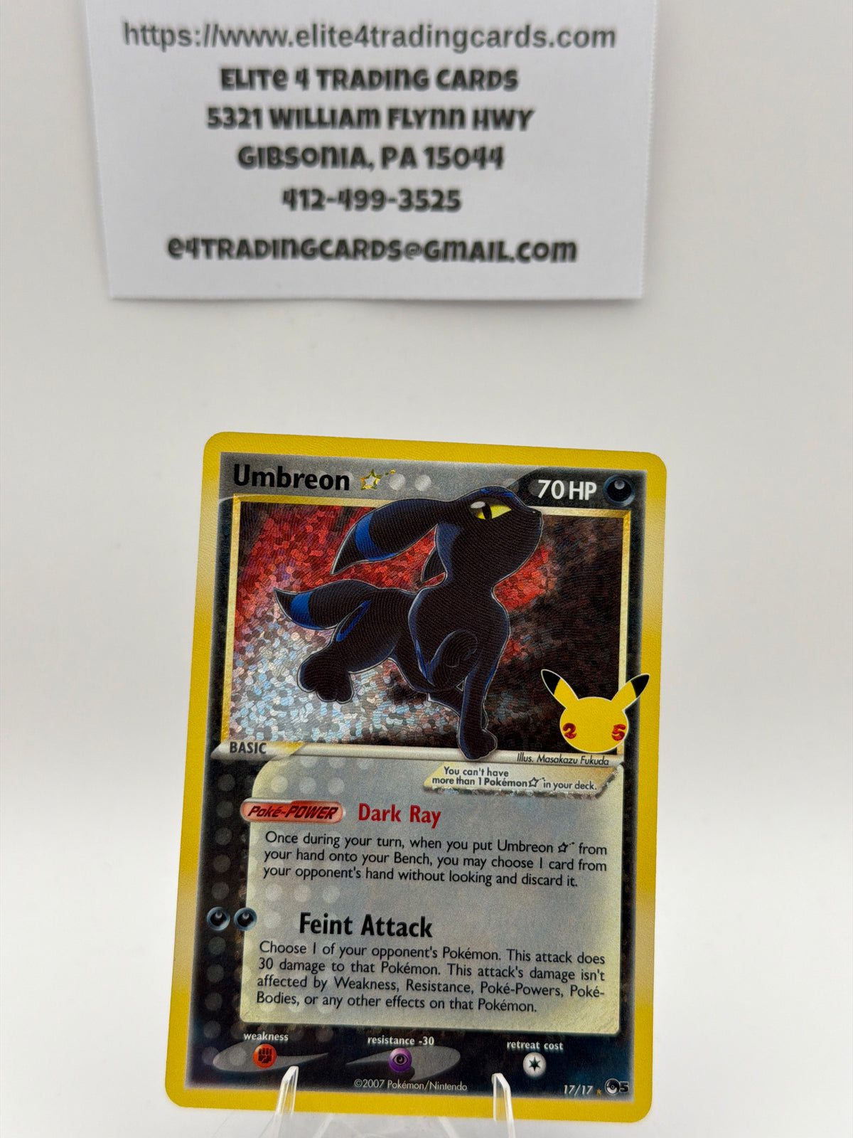 Umbreon Star - Celebrations: Classic Collection (CCC) LP