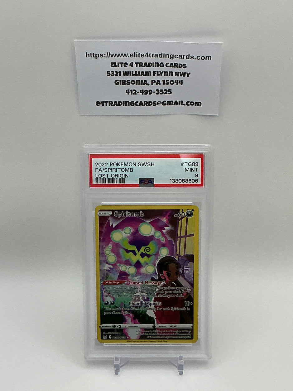 Spiritomb #TG09 Pokemon Lost Origin (PSA 9)