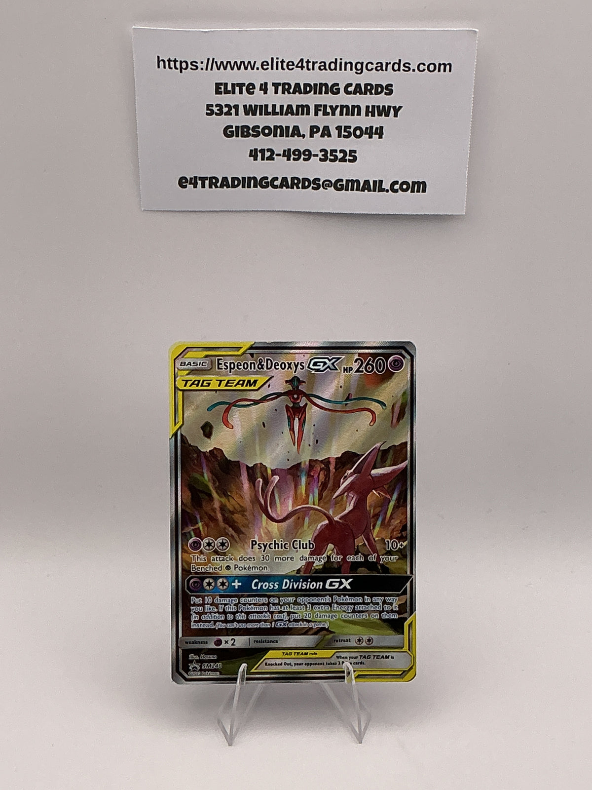 Espeon & Deoxys GX - SM240 - SM Promos (SMP)