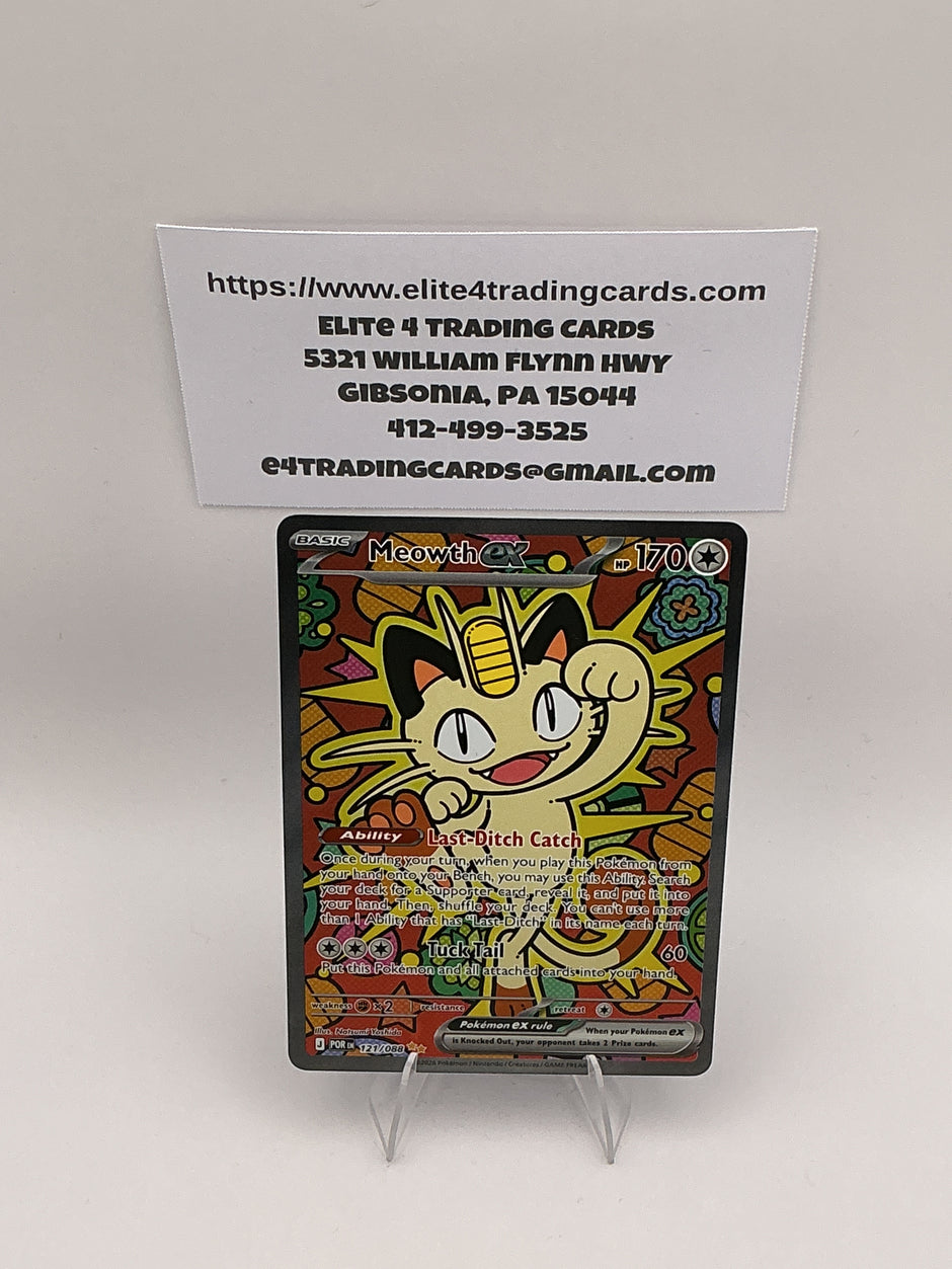 Meowth ex - 121/088 - ME03: Perfect Order (POR) - NM