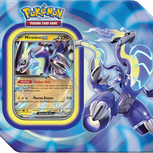 Paldea Legends Tin [Miraidon ex] (International Version) - Miscellaneous Cards & Products (MCAP)
