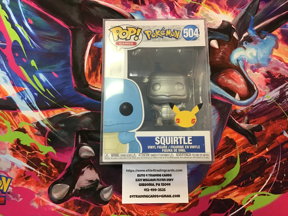 Squirtle [Metallic Silver] #504 Funko POP Games
