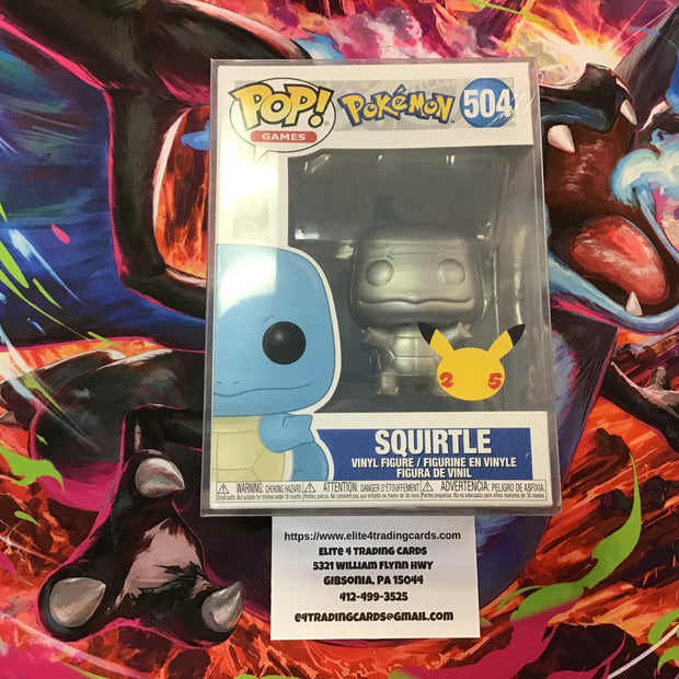 Squirtle [Metallic Silver] #504 Funko POP Games
