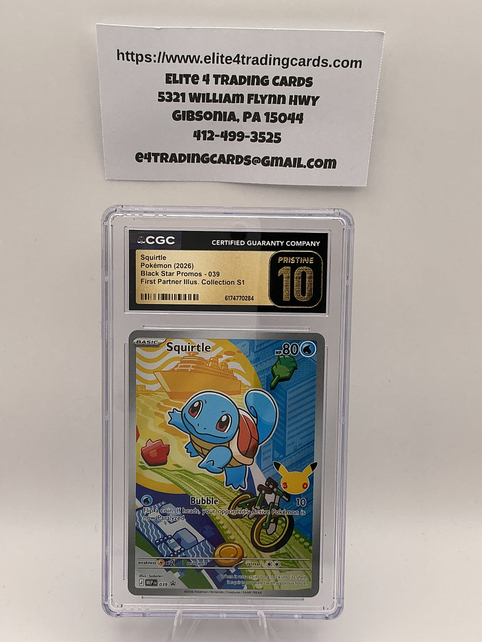 Squirtle #39 Pokemon Promo (CGC Pristine 10)
