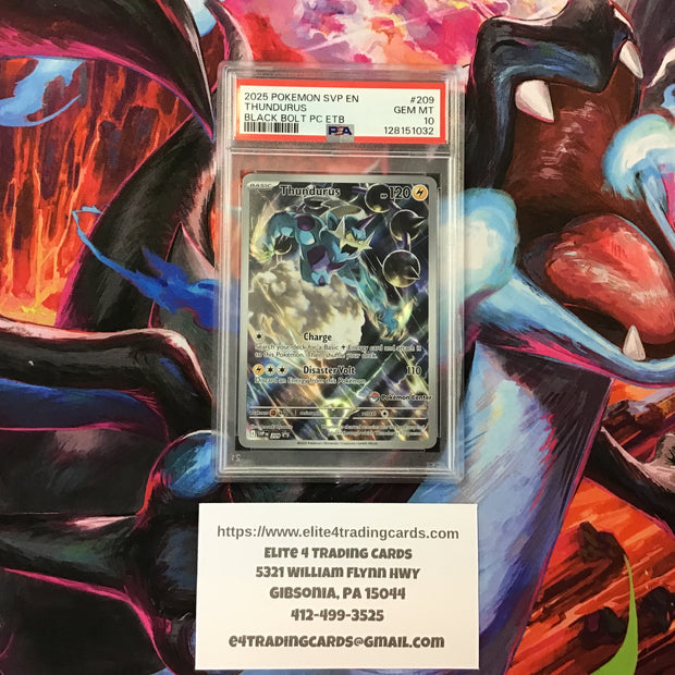 Thundurus [Pokemon Center] #209 Pokemon Promo (PSA 10)