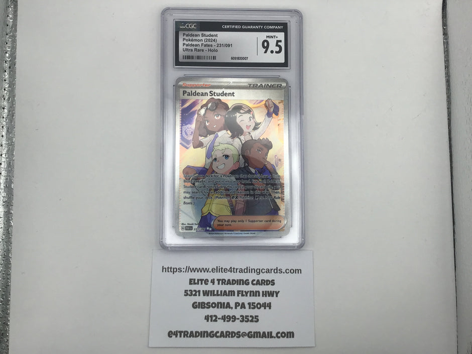 Paldean Student #231 Pokemon Paldean Fates (CGC 9.5)