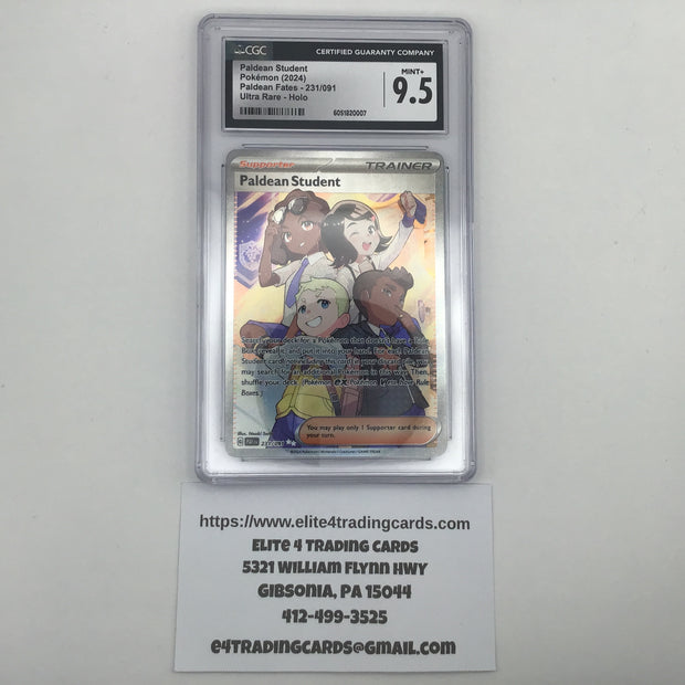 Paldean Student #231 Pokemon Paldean Fates (CGC 9.5)