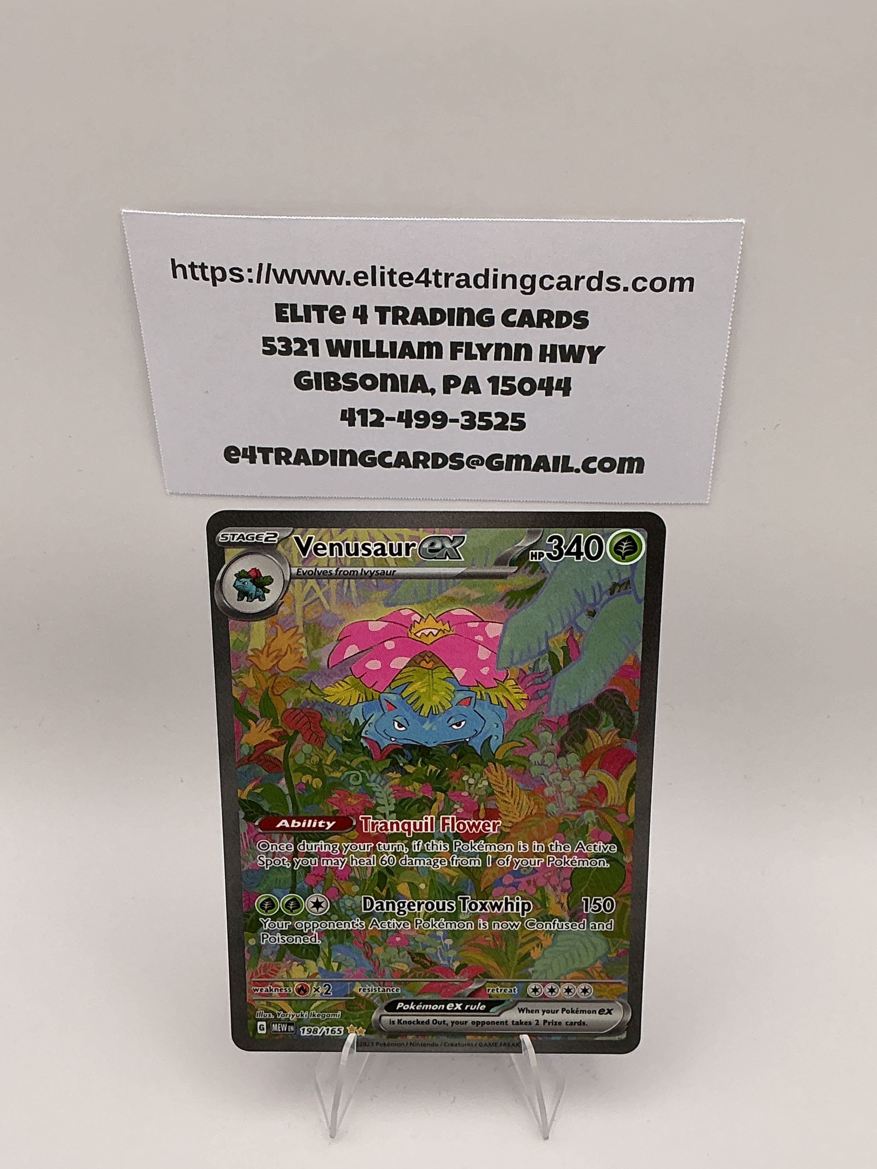 Venusaur ex - 198/165 - SV: Scarlet & Violet 151 (MEW) - NM