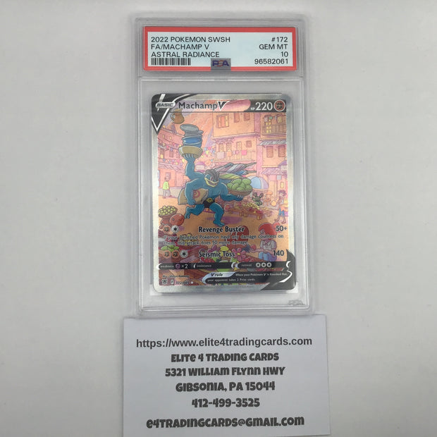 Machamp V #172 Pokemon Astral Radiance (PSA 10)